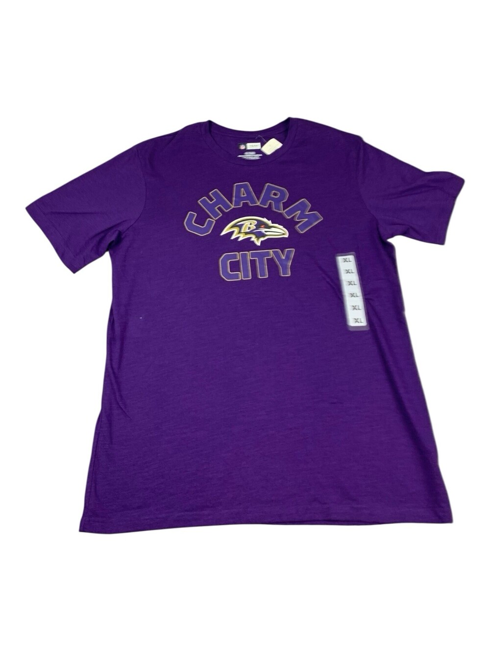 Baltimore Ravens Charm City T-Shirt NFL Team Apparel Men's XL Purple NEW